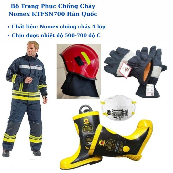 Quần áo bảo hộ PCCC  Nomex KTFSN700 Hàn Quốc