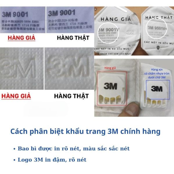 Cách nhận biết khẩu trang 3M chính hãng tại Hải Phòng