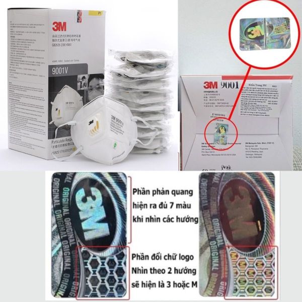 Cách nhận biết khẩu trang 3M chính hãng