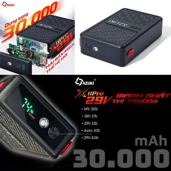 Bộ pin quạt điều hòa công suất lớn Azuki