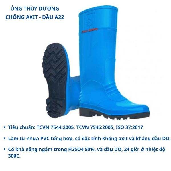 Ủng bảo hộ Thùy Dương chống hóa chất tại Quảng Ninh