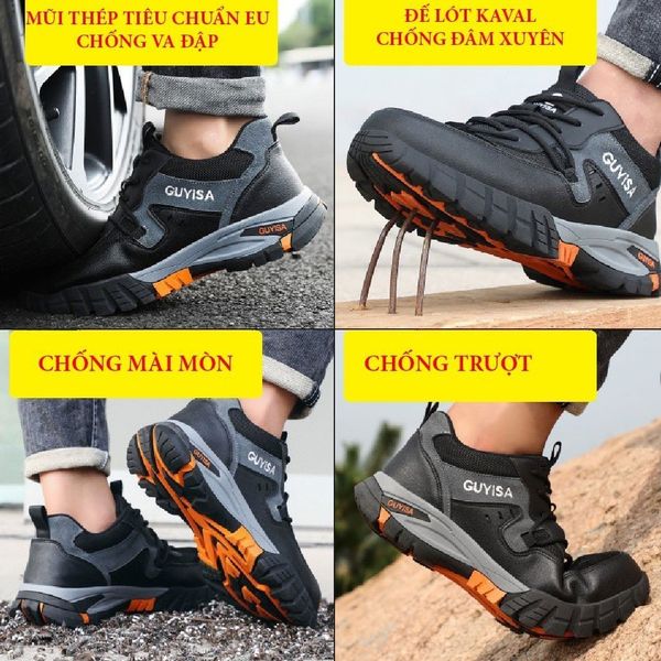 Giày bảo hộ siêu nhẹ cho công nhân xây dựng Quảng Ninh