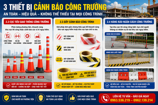 Thiết bị cảnh báo công trường và giao thông