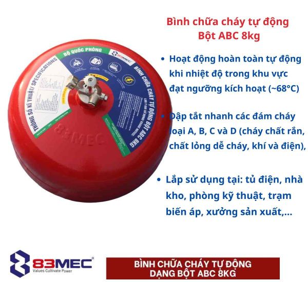Bình cầu chữa cháy 83MEC chính hãng