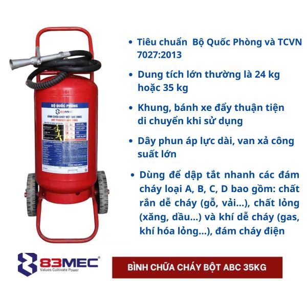 Bình chữa cháy xe đẩy 83MEC
