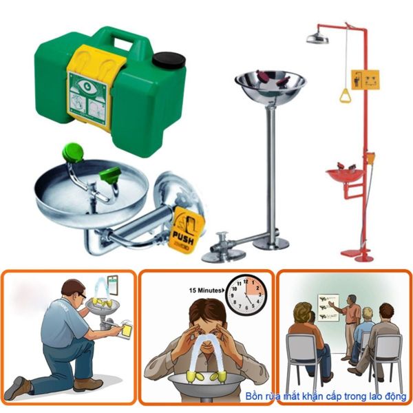 Các loại bồn rửa mắt khẩn cấp nên trang bị cho mỏ than lộ thiên