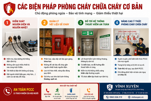 Các biện pháp PCCC cơ bản