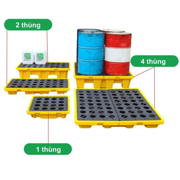 Pallet chống tràn dầu giá rẻ tại Hải Phòng