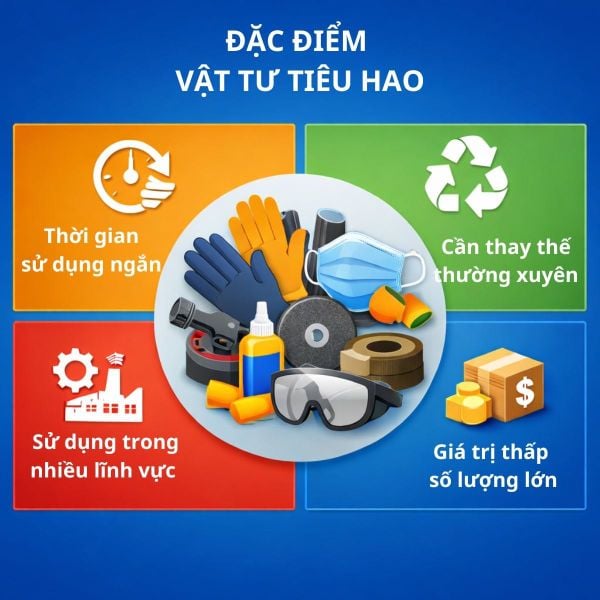 Đặc điểm vật tư tiêu hao
