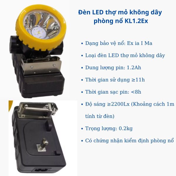 Đèn đội đầu thợ hầm lò đèn led siêu sáng