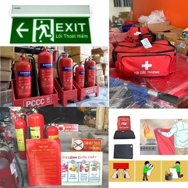 Thiết bị PCCC tại công trường công trình