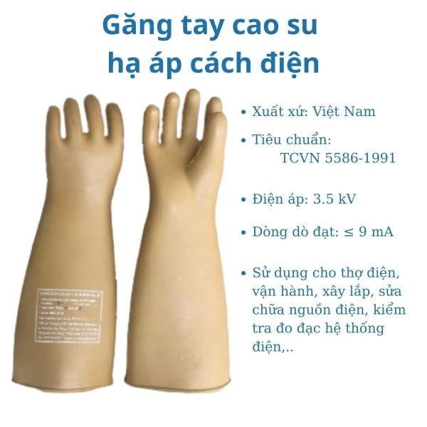 Găng tay cao su cách điện hạ áp tại Hải Phòng