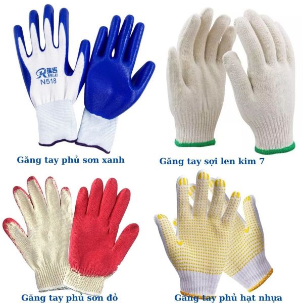 Găng tay sợi giá rẻ tại Quảng Ninh