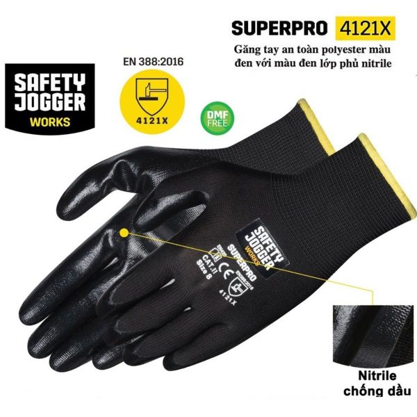 Găng tay chống cắt Jogger chính hãng tại Hải Phòng cho thợ cơ khí, nhôm kính, xây dựng,...