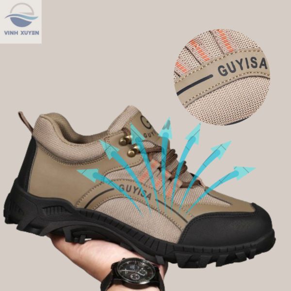 Giày bảo hộ siêu nhẹ thoáng khí, thoải mái khi sử dụng