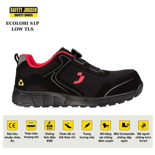 Giày bảo hộ Jogger Ecolobi sử dụng công nghệ Twist Lock