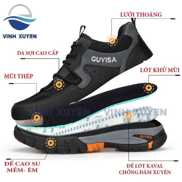 Giày bảo hộ mũi thép bảo vệ ngón chân