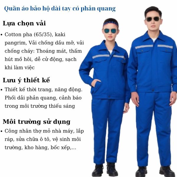 May đo quần áo đồng phục bảo hộ theo yêu cầu doanh nghiệp