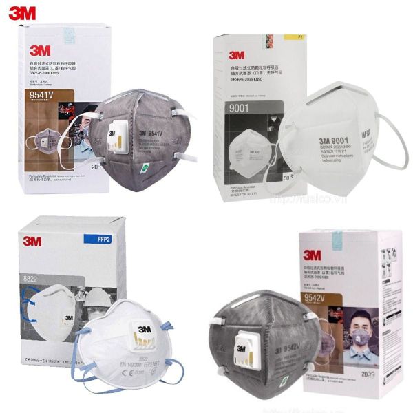 Khẩu trang bảo hộ có van thở lọc khí bụi an toàn