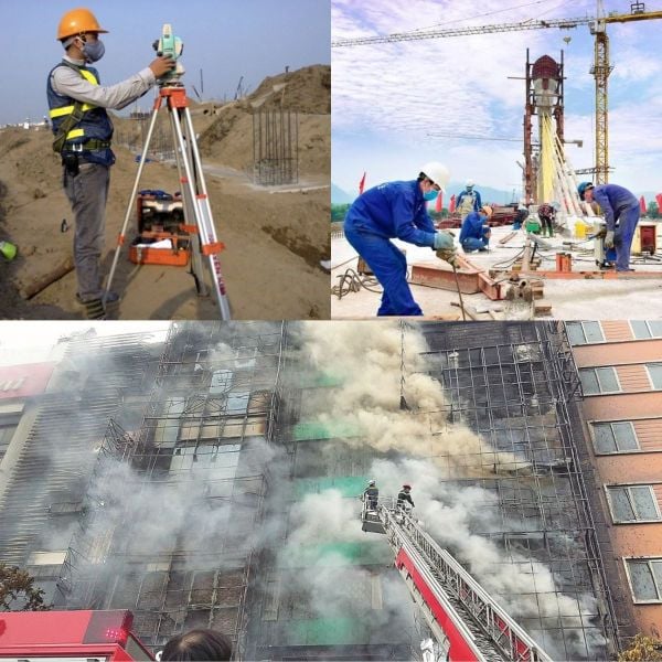 Ô nhiễm khói bụi tại công trường xây dựng