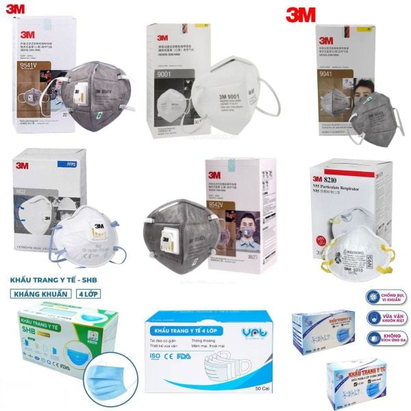 Các loại khẩu trang bảo hộ cho công nhân xây dựng