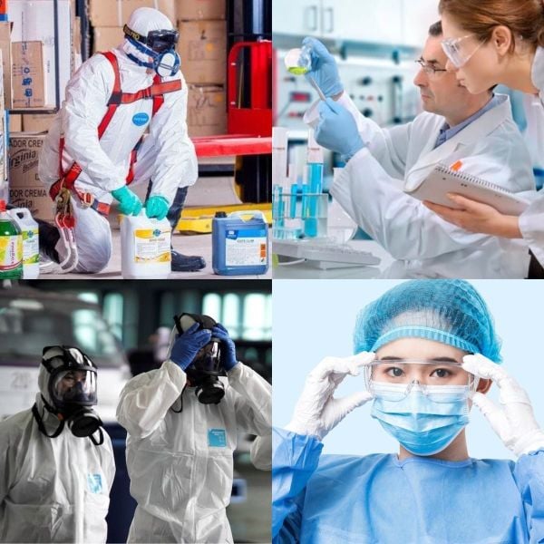 Môi trường sử dụng kính bảo hộ chống hóa chất tại Quảng Ninh