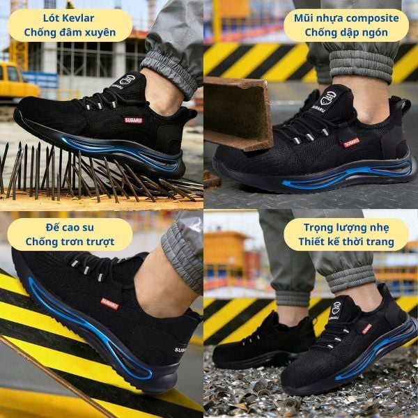 Giày bảo hộ Subaru thế hệ mới an toàn thời trang cho người lao động