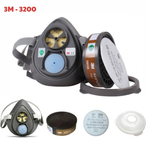 Mặt nạ phòng độc 3M - 3200 cho thợ sơ, thợ xây dựng Quảng Ninh