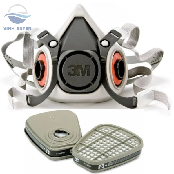 Mặt nạ phòng độc 3M loại 2 phin lọc than hoạt tính