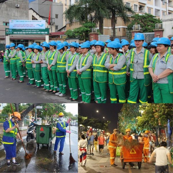 Quần áo đồng phục bảo hộ môi trường đô thị Hải Phòng