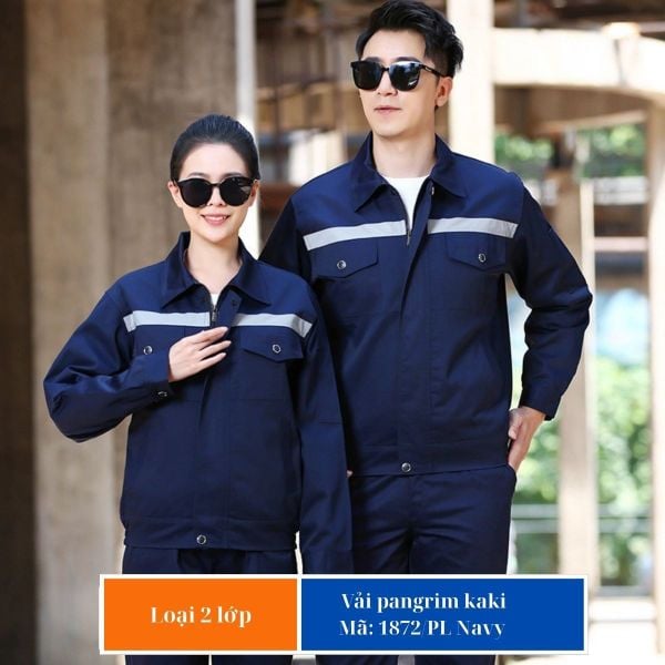 Mẫu quần áo bảo hộ may đo có phản quang ngành môi trường