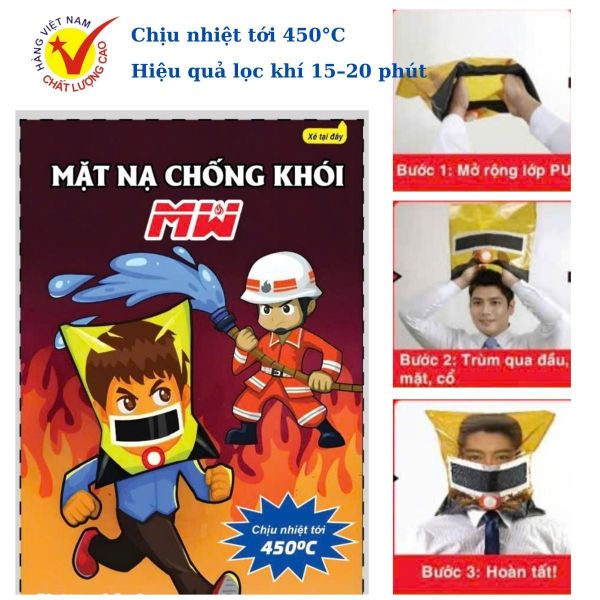 Trang bị mặt nạ dưỡng khí chống khói độc MW trong tình huống khẩn cấp