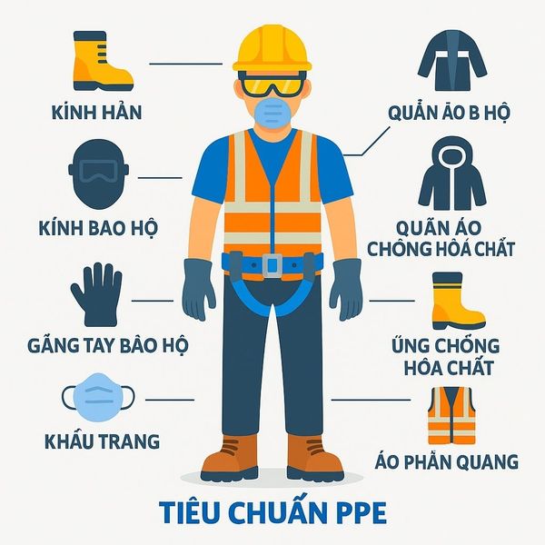 Thiết bị bảo hộ an toàn thợ mỏ Quảng Ninh