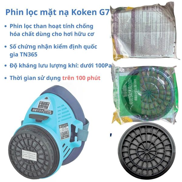 Thời gian sử dụng của phin lọc Koken G7