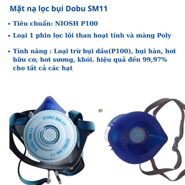 Tiêu chuẩn mặt Dobu SM11 chính hãng cho thợ mỏ Quảng Ninh