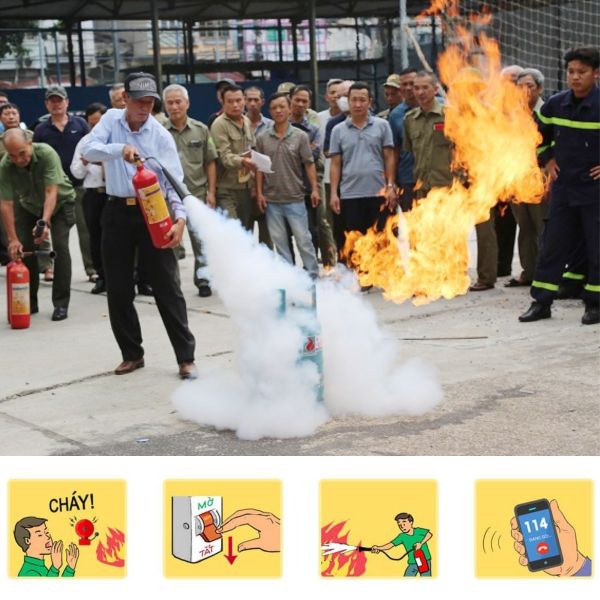 Các bước xử lý đám cháy nhỏ mới phát sinh