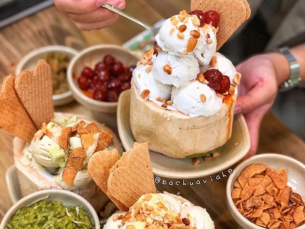 cách làm kem dừa mix vị