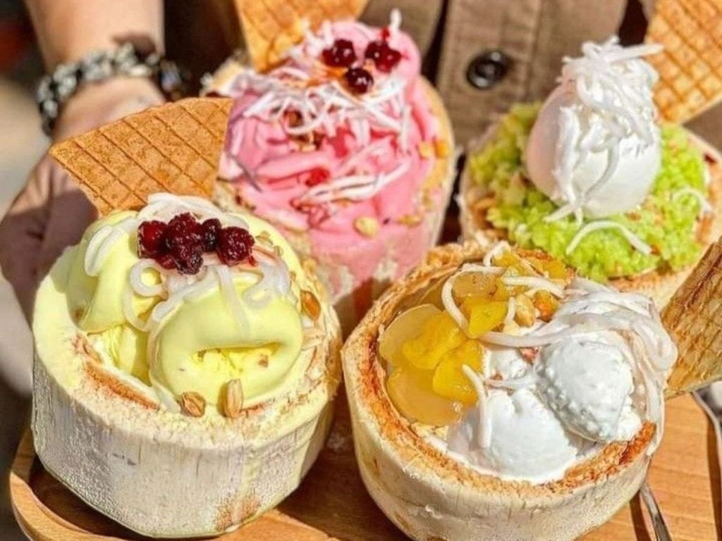 cách làm kem trái dừa