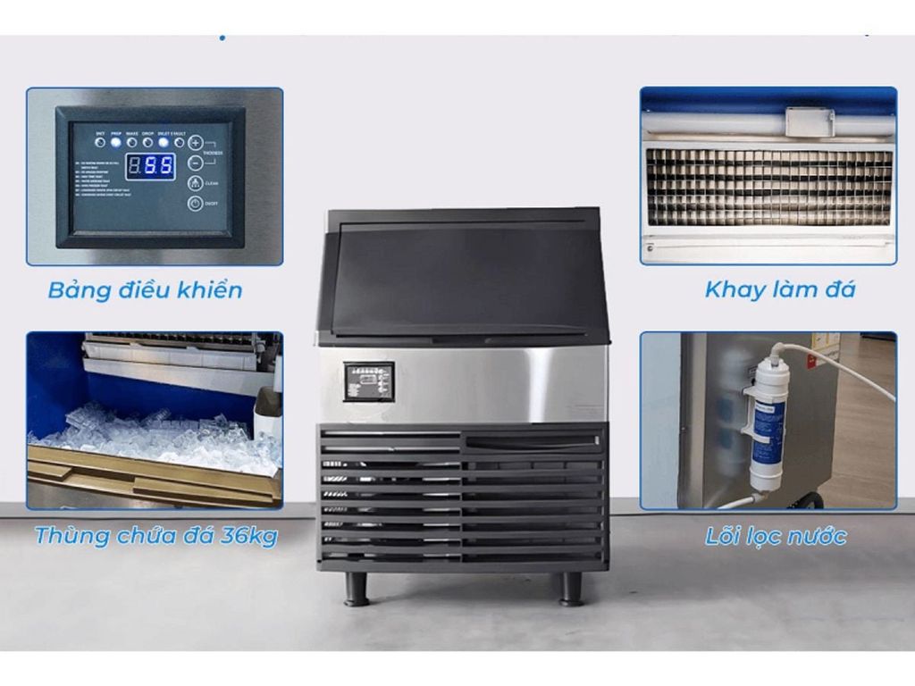 cấu tạo máy làm đá viên Snooker