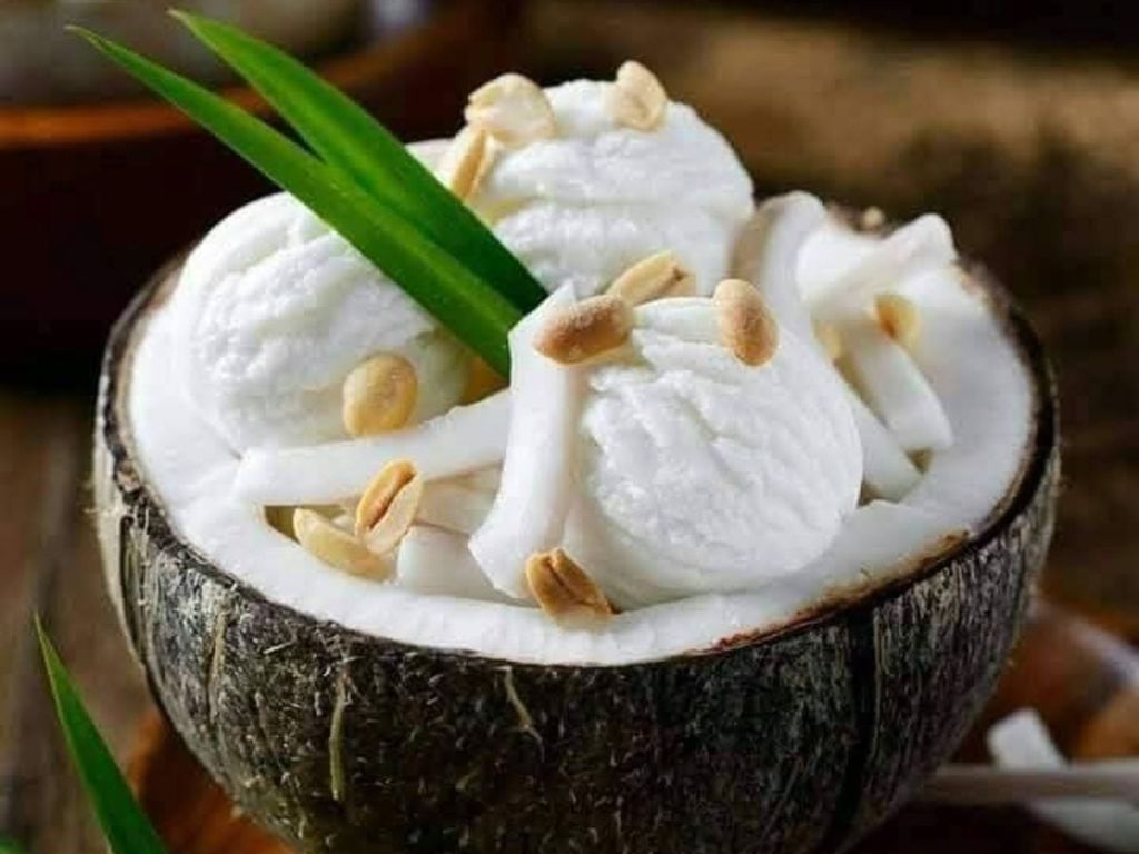 kem dừa vị truyền thống