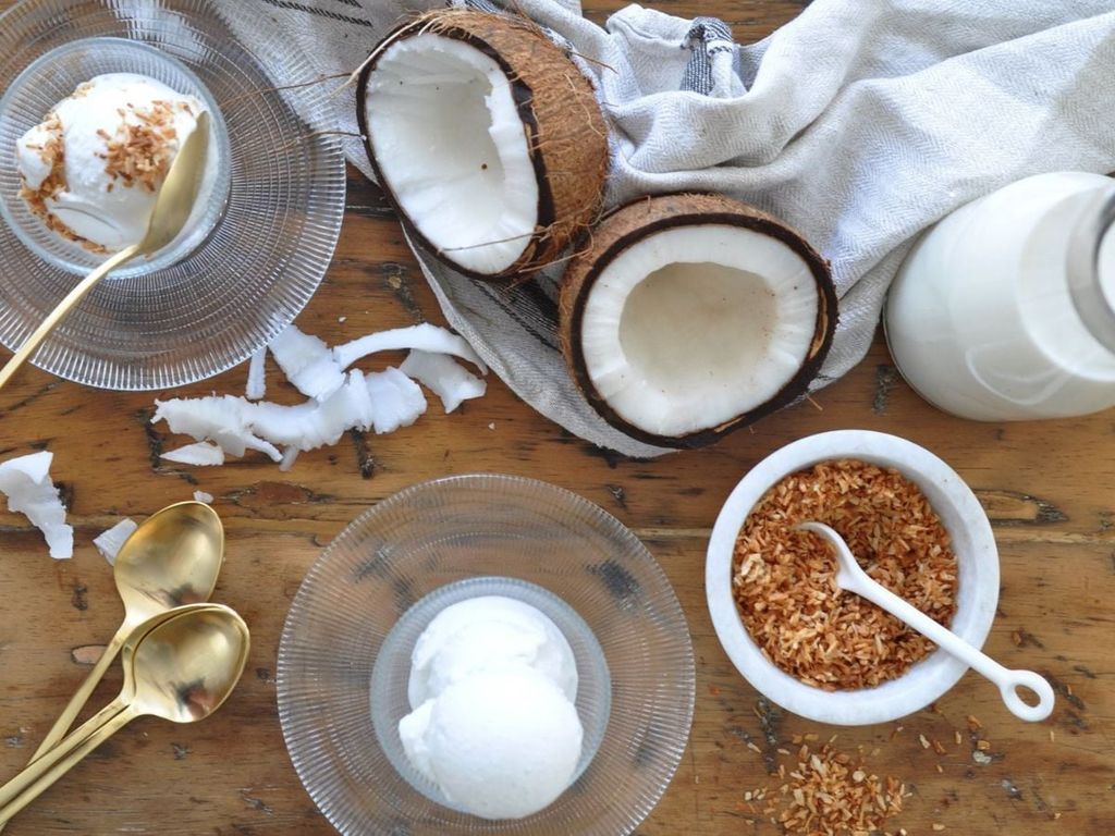nguyên liệu làm kem dừa