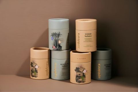 In hộp trà giấy thương hiệu