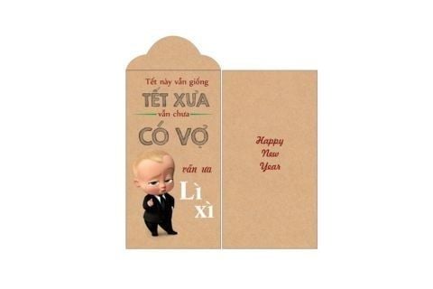 Mẫu lì xì giấy Kraft