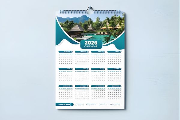 Mẫu lịch tết 2026