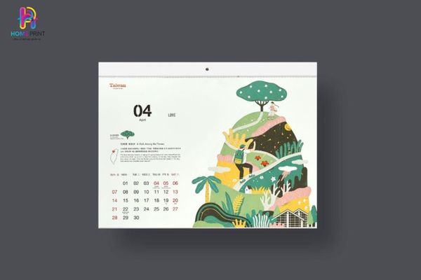 Mẫu lịch tết chuyên nghiệp