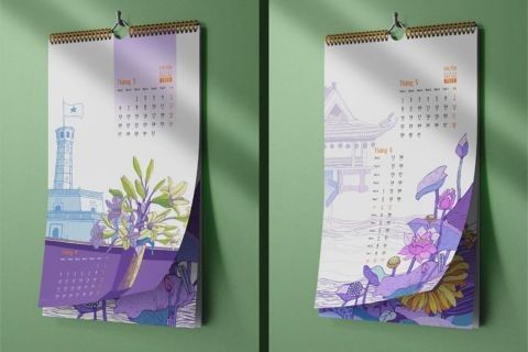 Xương In lịch treo tường  - HomePrint