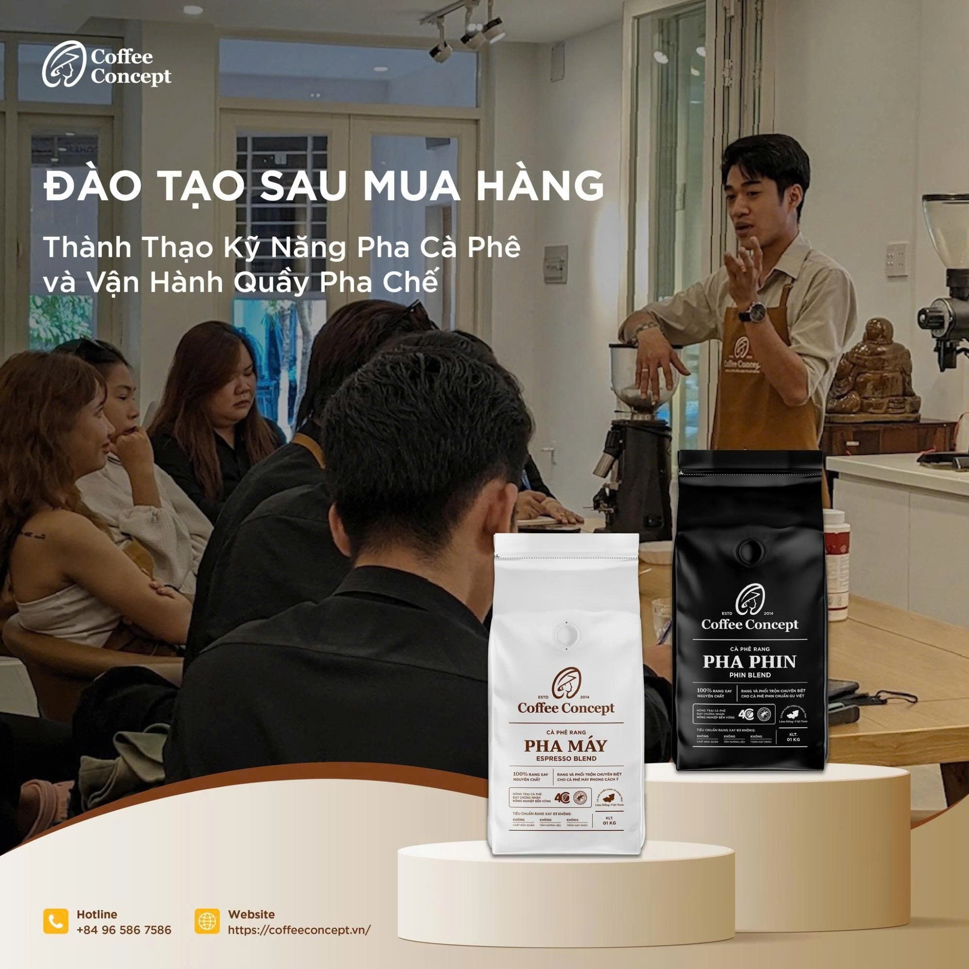 Coffee Concept – Giải pháp cà phê rang xay chuẩn cho pha máy