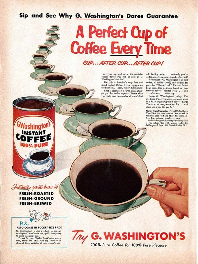 Đầu thế kỷ 20 – Chiến tranh và sự phổ biến rộng rãi của cà phê hòa tan