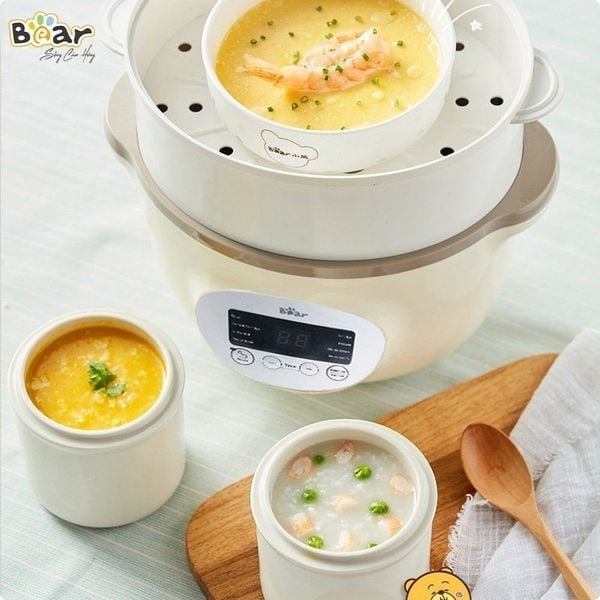 Nấu Đồ Ăn Dặm Cho Bé Với Nồi Nấu Chậm Bear