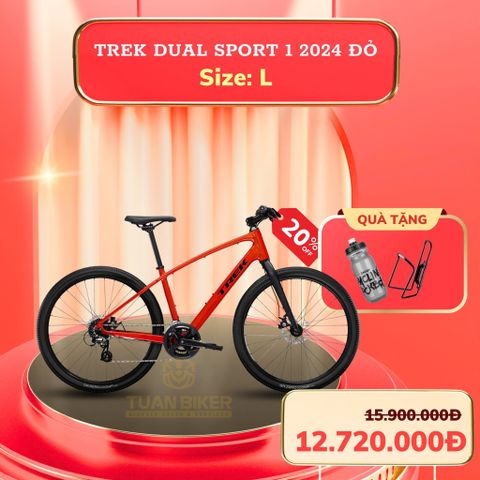 Trek Dual Sport 1 2024 (Đỏ) – Size L: 12.720.000Đ